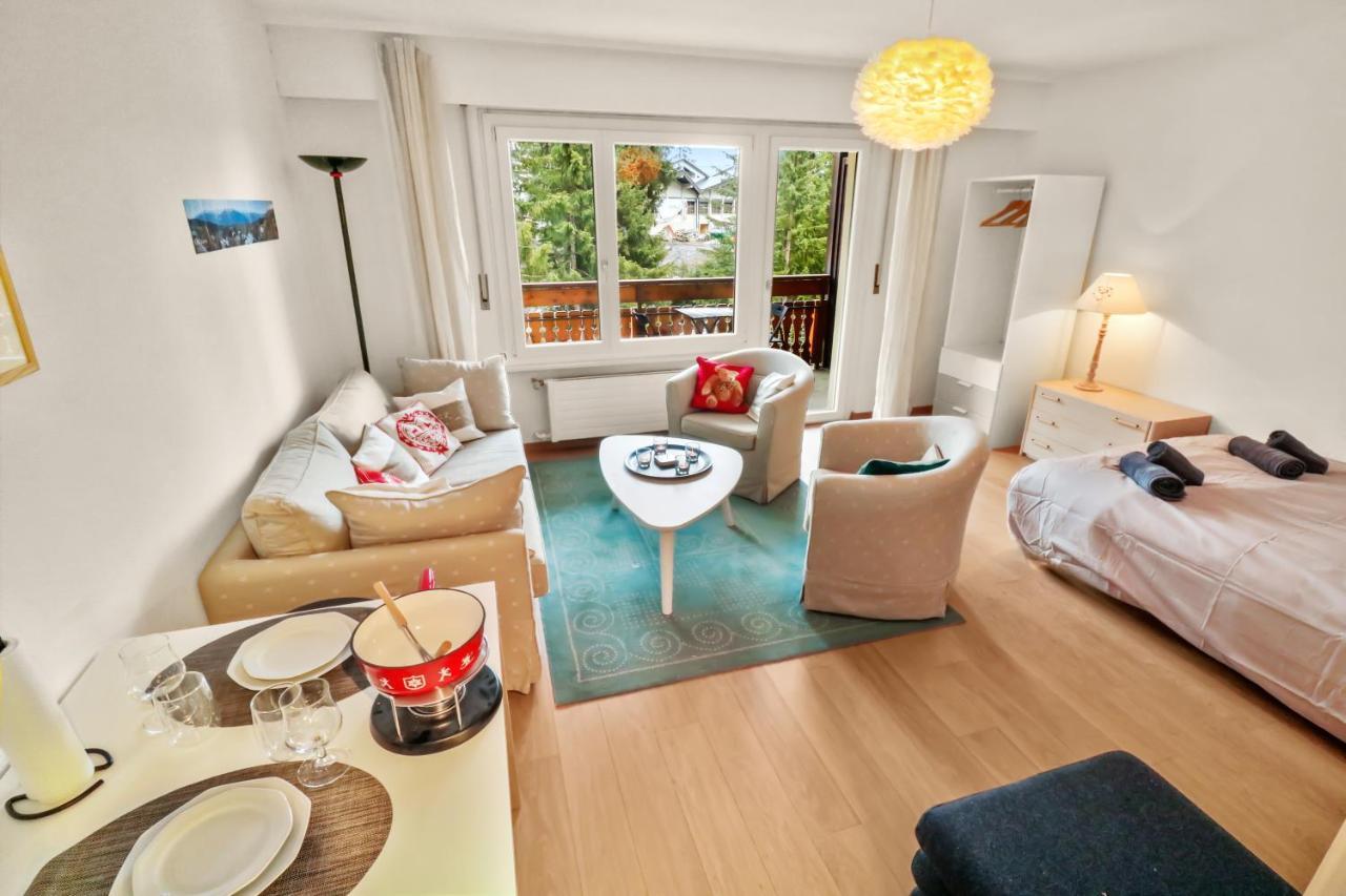 Studio Chaleureux Et Paisible Crans-Montana Kültér fotó